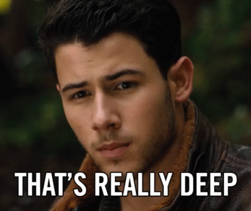 Close Up Man Saying That's Really Deep GIF