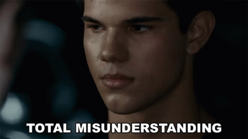 Close Up Man Saying Total Misunderstanding GIF