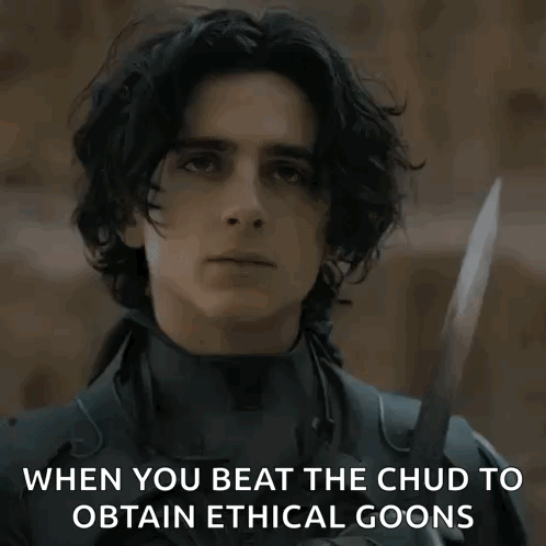 Close-Up Man When You Beat the Chud to Obtain Ethical Goons