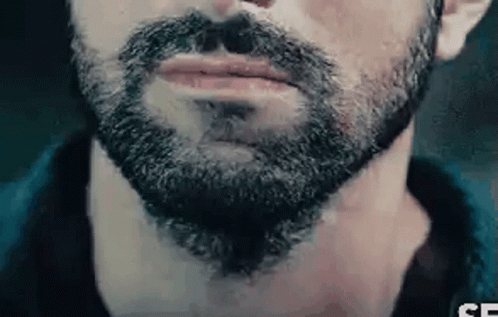 Close Up Man With Beard And Mustache GIF