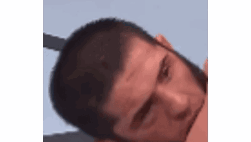 Close Up Man With Beard And Red Eye GIF