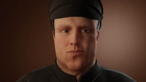 Close Up Man With Black Hat