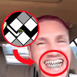Close-Up Man With Circle Around Mouth