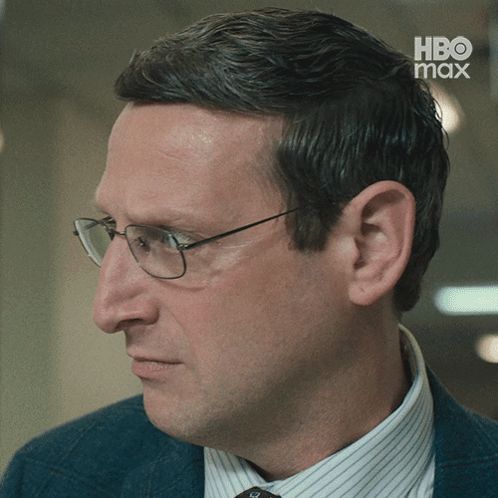 Close Up Man With HBO Max Ad GIF