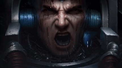 Close Up Man With Lightning Bolt Eyes