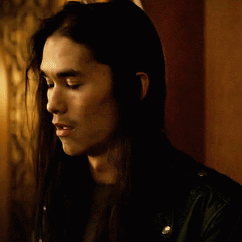 Close Up Man with Long Hair