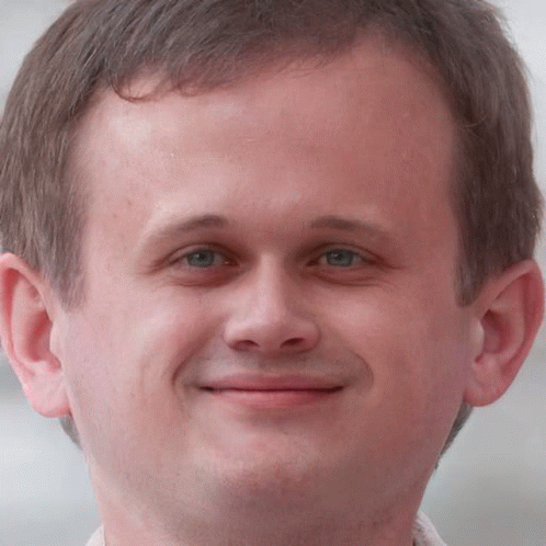 Close Up Man With Very Small Head