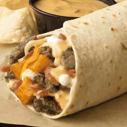 Close Up of Burrito