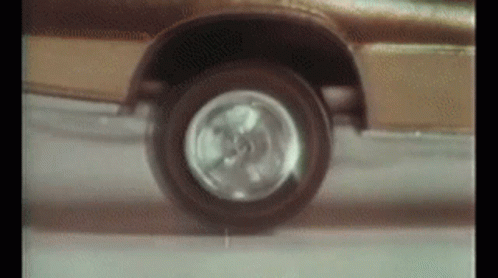 Close Up Of Car Wheel On Road GIF