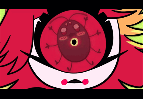 Close Up of Cartoon Character Eye