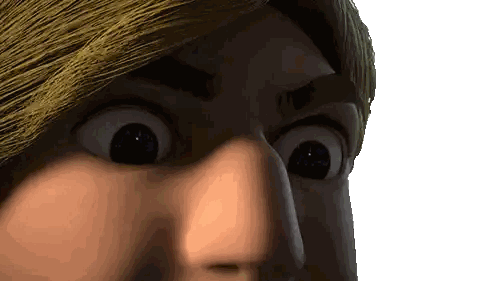 Close Up of Cartoon Character's Face