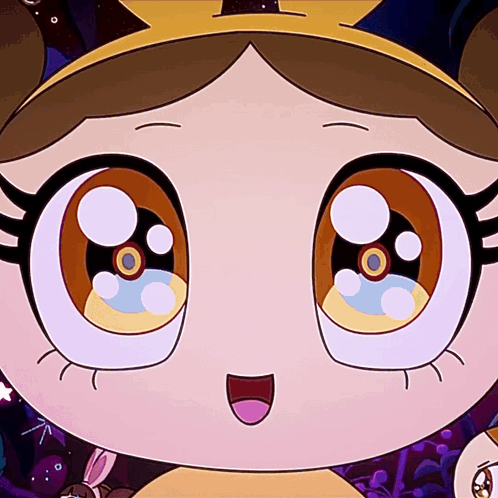 Close Up Of Cartoon Character's Face GIF