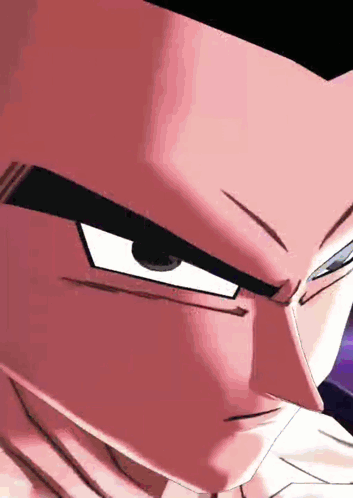 Close Up of Cartoon Character's Face with Big Eyes
