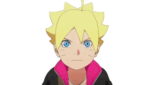 Close Up of Cartoon Character's Face with Blue Eyes