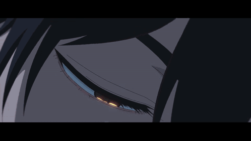Close Up of Cartoon Eye With Blue Pupil