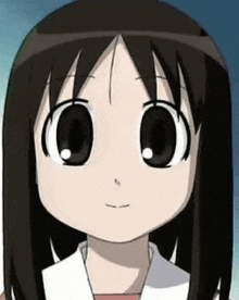 Close Up Of Cartoon Girl's Face GIF
