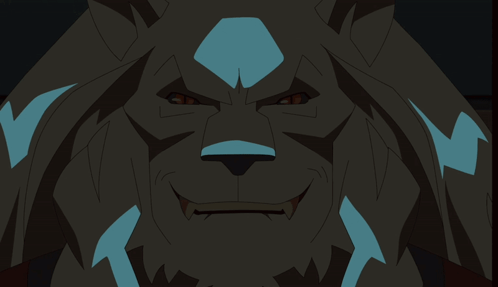 Close Up of Cartoon Lion's Face