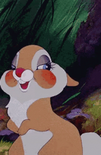 Close Up of Cartoon Rabbit