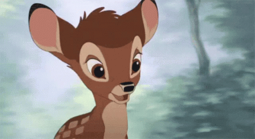 Close Up of Disney Bambi Baby Deer