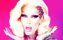 Close Up Of Drag Queen's Face GIF