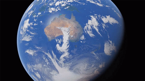 Close Up Of Earth Showing Australia GIF