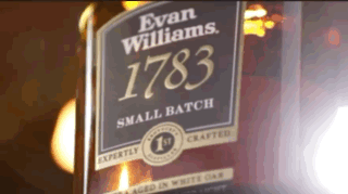 Close-Up of Evan Williams 1783 Bottle