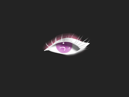 Close Up of Eye With Purple Pupil
