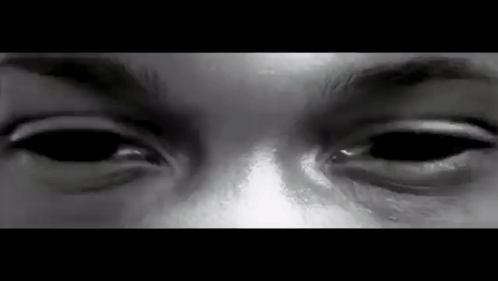 Close Up of Eyes on Black Background