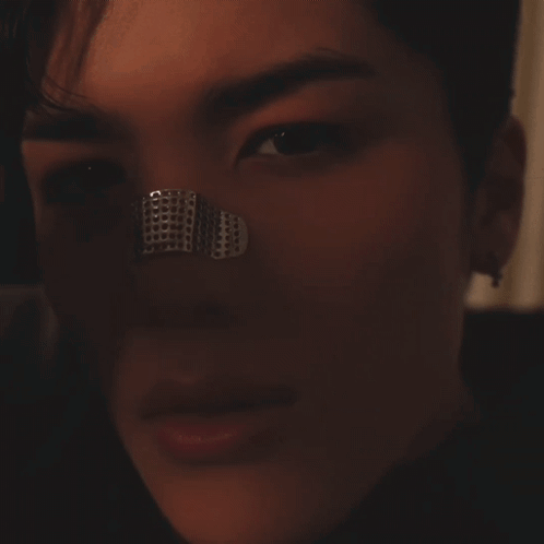 Close Up of Face With Band on Nose