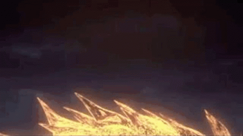 Close Up of Fireball Flying Through Air