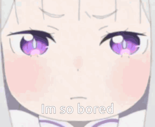 Close Up Of Girl Face Saying I'm So Bored GIF