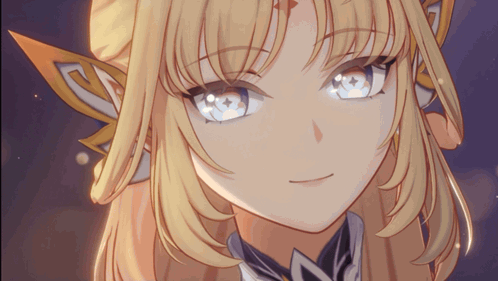 Close Up of Girl With Blonde Hair and Blue Eyes