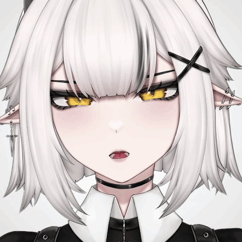 Close Up Of Girl With Choker GIF