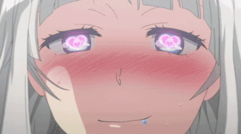 Close Up of Girl With Hearts in Eyes