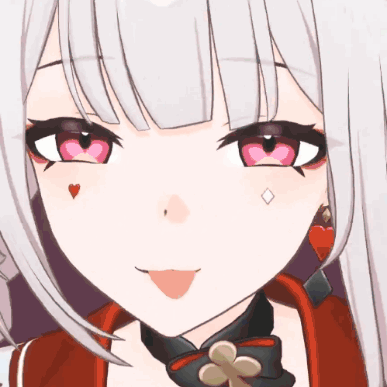 Close Up of Girl With Hearts on Cheeks