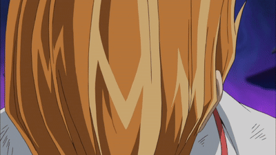 Close Up of Hair With Letter M