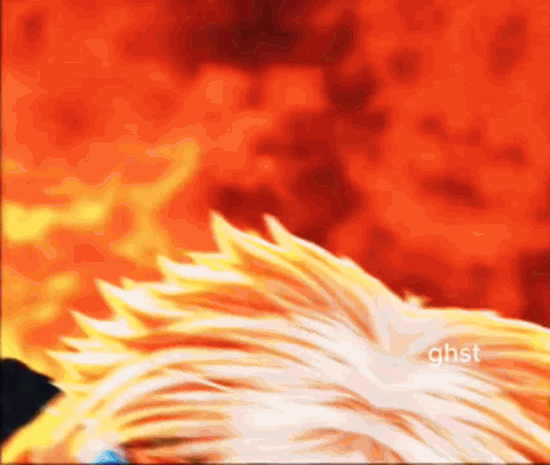 Close Up Of Hair With Letters GHST GIF