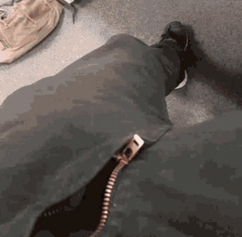 Close Up of Leg With Zipper