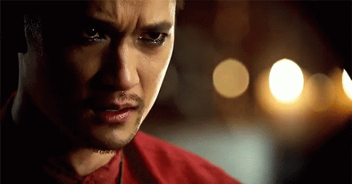 Close Up of Man Crying Tears