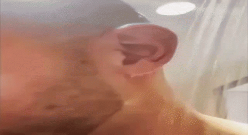 Close Up Of Man's Ear GIF