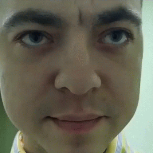 Close Up of Man's Eyes and Nose