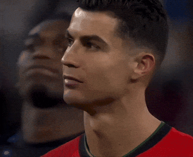 Close Up of Man's Face and Neck