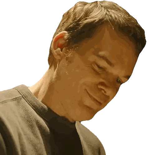 Close Up of Man's Face in Gray Shirt