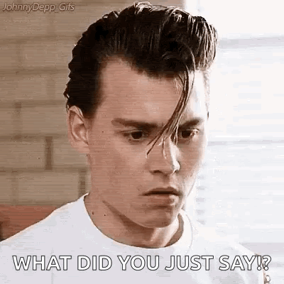 Close Up Of Man's Face What Did You Just Say GIF