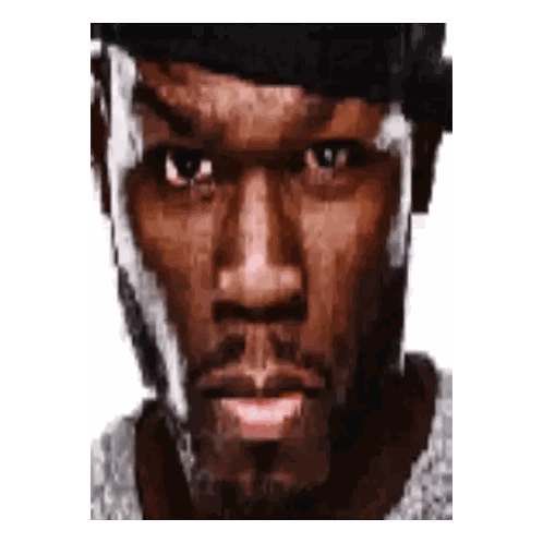 Close Up of Man's Face with Black Hat