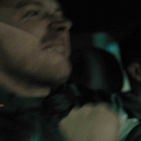 Close Up Of Man's Face With Blurred Background GIF