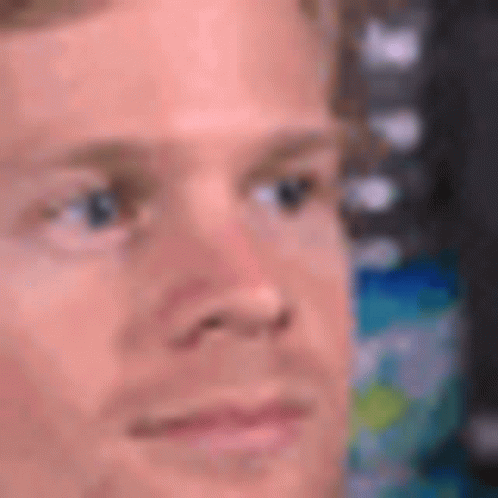 Close Up of Man's Face with Blurry Background