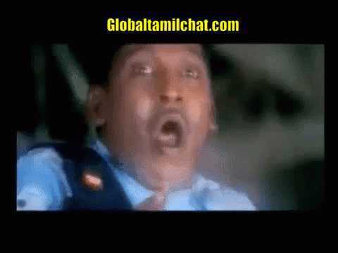 Close Up Of Man's Face With GlobalTamilChat.com GIF
