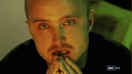 Close Up Of Man's Face With Green A.M.C GIF