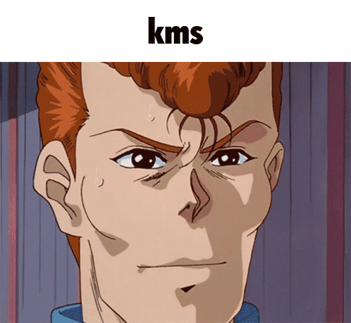 Close Up of Man's Face with KMS
